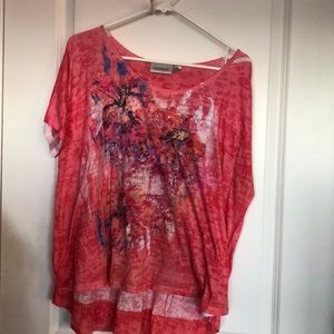 Avenue 2X hi low burnout T